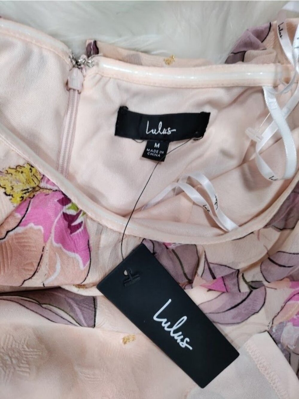 Lulus Perfect Paradise Dress M Whimsy Floral Fairy Garden Party Wedding Guest - Picture 8 of 11